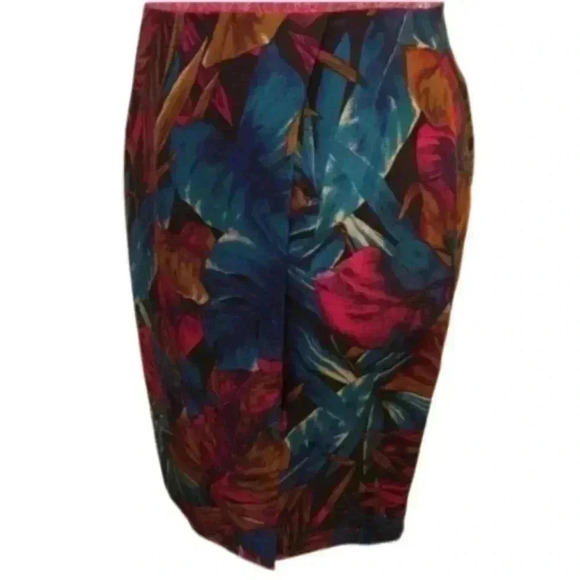 Lord & Taylor Petite Skirt 8 100% Silk faux wrap - Picture 9 of 9